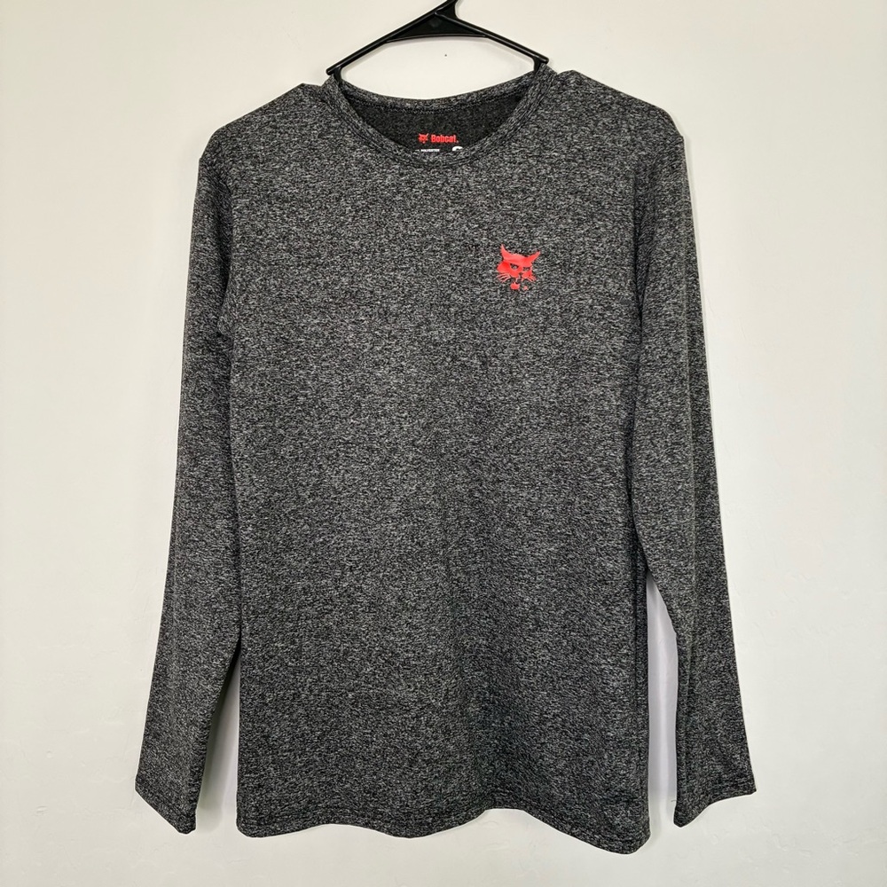 NEW Bobcat Dark Grey Thermal Long Sleeve Fleece Lined Size S